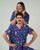 elitecare Unisex Print Scrub Top - Reindeer Christmas