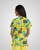 Koi - Women's Print Scrub Top - Keep Smiling