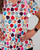 Koi - Women's Print Scrub Top - Berry Healthy