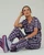 elitecare Unisex Print Scrub Pant - Maroon Dog Tooth