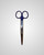 elitecare Straight Scissors - Navy (Sharp/Blunt)