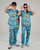 elitecare Unisex Print Scrub Pant - Beachy Christmas