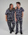 elitecare Unisex Print Scrub Pant - Navy Trees