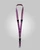 elitecare Lanyard - Pattern Maroon Dog Tooth