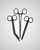 elitecare Scissors & Forcep 3 Pack - Metallic