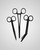 elitecare Scissors & Forcep 3 Pack - Metallic