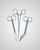 elitecare Scissors & Forcep 3 Pack - Pattern