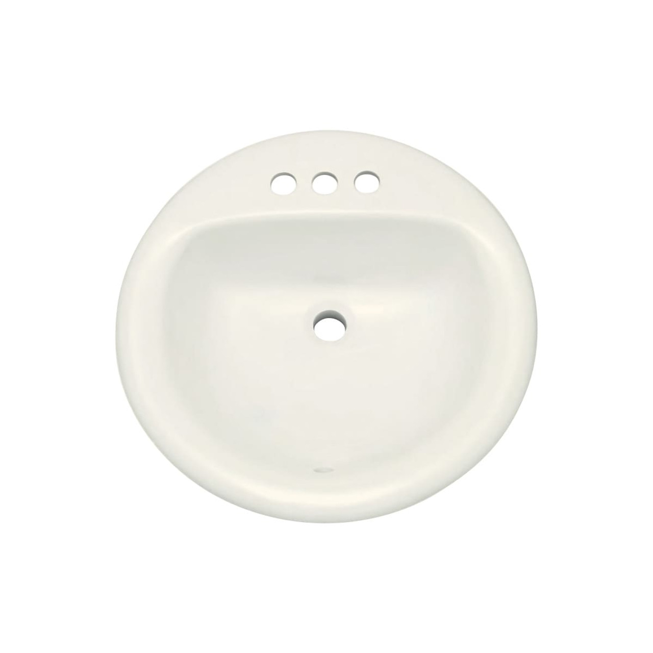 19 round drop-in bathroom sink