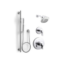 Kohler Moxie Pressure Balanced Shower System with Shower Head, Hand