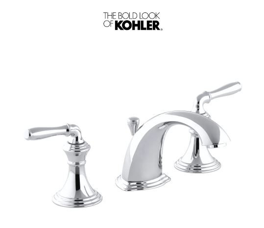 Kohler Devonshire Widespread Bathroom Faucet with UltraGlide Valve and Quick Mount Technology