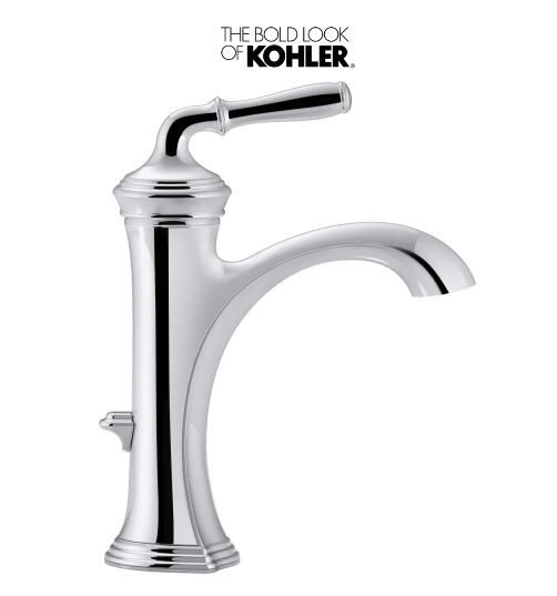 Kohler Devonshire Single Hole Bathroom Faucet Drain Assembly Included