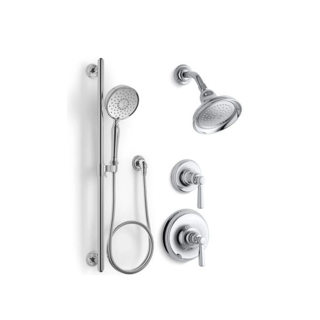 Kohler Bancroft Pressure Balanced Shower System with Shower Head, Hand