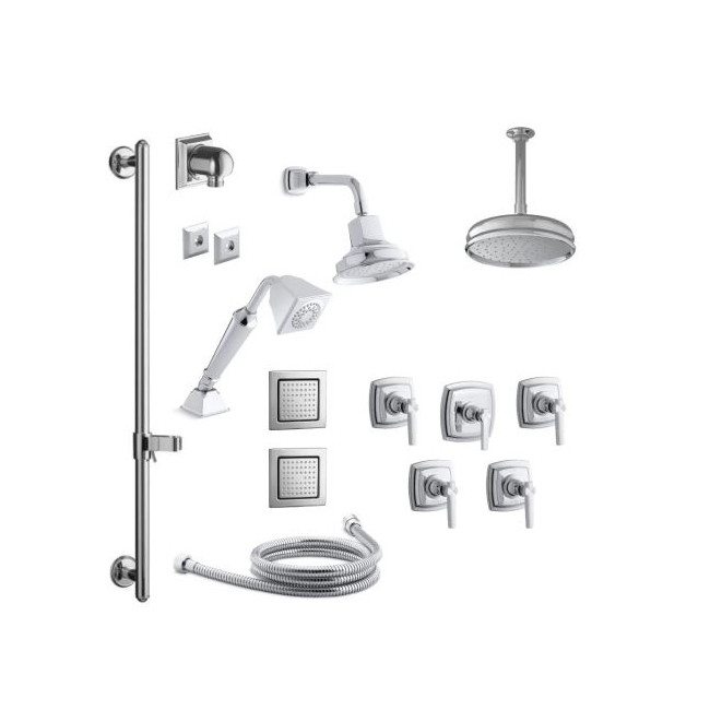 Kohler Margaux Thermostatic Shower System with Single Function Shower
