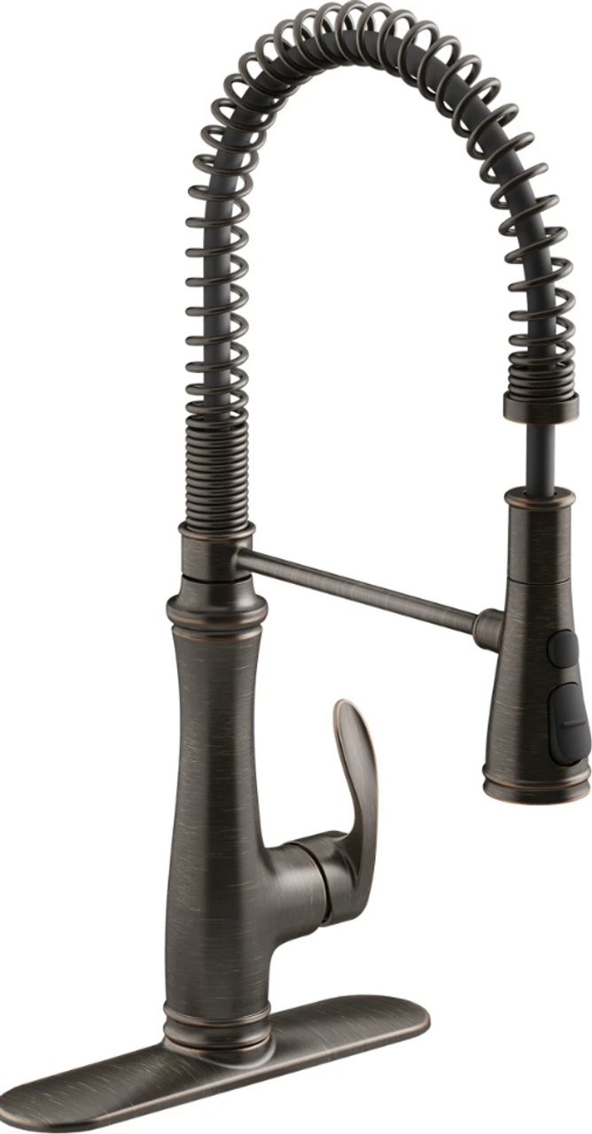 Kohler Bellera 1.5 GPM Single Hole Pull-Down Pre-Rinse Kitchen Faucet with  Sweep Spray, Boost Spray, DockNetik, and MasterClean Technologies