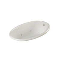 PROFLO 70" x 40" Drop In 6 Jet Whirlpool Bath Tub