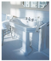 Duravit 1930 Series 31-1/2" Specialty Ceramic Wall Mounted Bathroom Sink with Overflow and Single Faucet Hole Duravit 1930 Series 31-1/2" Specialty Ceramic Wall Mounted Bathroom Sink with Overflow and Single Faucet Hole