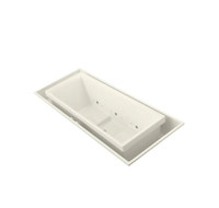Kohler Sok Collection 103-3/4" Drop In Whirlpool Bath Tub for Two with Center Drain and Chromatherapy