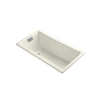 Kohler Tea-for-Two 60" Drop In Cast Iron Air Tub with  Reversible Drain