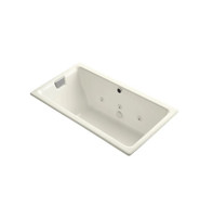 Kohler Tea-For-Two 66" Drop In, Undermount Acrylic Experience Tub with Reversible Drain, Overflow and Custom Pump  Location
