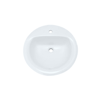 PROFLO 19" Self Rimming Round Bathroom Sink PROFLO 19" Self Rimming Round Bathroom Sink
