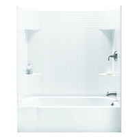Sterling Accord 60" x 31-1/4" x 73-1/4" Vikrell Shower with Drain Right and Tile Design Sterling Accord 60" x 31-1/4" x 73-1/4" Vikrell Shower with Drain Right and Tile Design