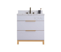 Royal Mercer 30" Bathroom Vanity White Royal Mercer 30" Bathroom Vanity White