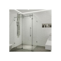 Vigo Winslow 74" High x 46-1/2" Wide x 34-5/8" Deep Sliding Frameless Shower Enclosure