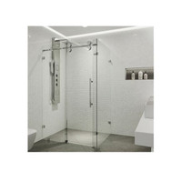 Vigo Winslow 74" High x 57-3/4" Wide x 34-5/8" Deep Sliding Frameless Shower Enclosure with 3/8" Glass