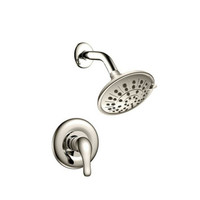 Royal Marisa Wall Mounted Rain Shower System in Brushed Nickel