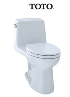 TOTO Eco UltraMax One Piece Elongated 1.28 GPF ADA Toilet with E-Max Flush System and CeFiONtect - SoftClose Seat Included TOTO Eco UltraMax One Piece Elongated 1.28 GPF ADA Toilet with E-Max Flush System and CeFiONtect - SoftClose Seat Included