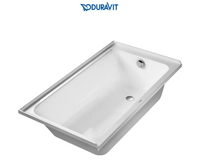 Duravit D-Code 60" Drop In Acrylic Soaking Tub with Right Drain and Overflow Duravit D-Code 60" Drop In Acrylic Soaking Tub with Right Drain and Overflow