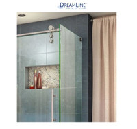 DreamLine Enigma-Z 76" High x 61" Wide x 34-1/2" Deep Sliding Frameless Shower Enclosure with Clear Glass