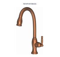 Newport Brass Nadya Single Handle Kitchen Faucet with Pull-down Spray