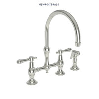 Newport Brass Chesterfield 1.8 GPM Bridge Kitchen Faucet - Includes Side Spray