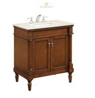 Elegant Lighting Lexington 30" Wide Vanity Set with Cabinet, Stone Top and Undermount Sink