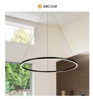 James Allan Angeliz Single Light 39" Wide LED Ring Chandelier