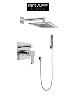 Graff Qubic Pressure Balanced Shower Trim with Metal Lever Handle