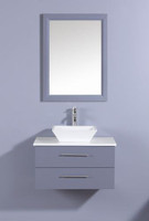 Royal Weston 24 inch Gray Wall Mount Bathroom Vanity