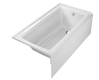 Duravit Architec 60" Alcove Acrylic Soaking Tub Left Right Drain and Overflow Duravit Architec 60" Alcove Acrylic Soaking Tub Left Right Drain and Overflow