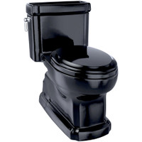 TOTO Guinevere 1.28 GPF One Piece Elongated Chair Height Toilet with CEFIONTECT Glaze, Tornado Flush, and Left Hand Lever - Soft Close Seat Included - Ebony TOTO Guinevere 1.28 GPF One Piece Elongated Chair Height Toilet with CEFIONTECT Glaze, Tornado Flush, and Left Hand Lever - Soft Close Seat Included - Ebony