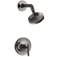 Kohler Purist Shower Only Trim Package with 2.5 GPM Single Function Shower Head with MasterClean and Rite-Temp Technologies - Vibrant Titanium Kohler Purist Shower Only Trim Package with 2.5 GPM Single Function Shower Head with MasterClean and Rite-Temp Technologies - Vibrant Titanium