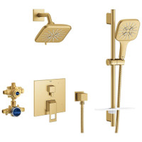 Grohe Eurocube Slide Bar Shower Set Grohe Eurocube Slide Bar Shower Set