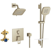 Grohe Eurocube Shower System Brushed Nickel Grohe Eurocube Shower System Brushed Nickel