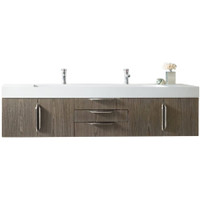 James Martin Vanities Mercer Island 72" Wall Mounted Single Basin Hardwood Vanity Set with Glossy White Solid Surface Top - Ash Gray James Martin Vanities Mercer Island 72" Wall Mounted Single Basin Hardwood Vanity Set with Glossy White Solid Surface Top - Ash Gray