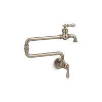 Kohler Artifacts 3.2 GPM Wall Mounted Single Hole Pot Filler - Vibrant Brushed Bronze Kohler Artifacts 3.2 GPM Wall Mounted Single Hole Pot Filler - Vibrant Brushed Bronze