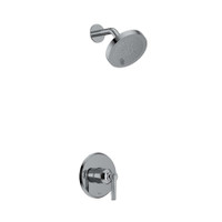 Riobel Momenti Pressure Balanced Shower System with Shower Head, Shower Arm, and Valve Trim - Chrome