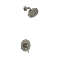 Riobel CS Pressure Balanced Shower System with Shower Head, Shower Arm, and Valve Trim - Brushed Nickel Riobel CS Pressure Balanced Shower System with Shower Head, Shower Arm, and Valve Trim - Brushed Nickel