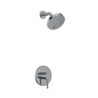 Riobel GS Pressure Balanced Shower System with Shower Head, Shower Arm, and Valve Trim - Chrome
