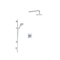 Rohl Meda Thermostatic Shower System with Shower Head and Hand Shower - Polished Chrome Rohl Meda Thermostatic Shower System with Shower Head and Hand Shower - Polished Chrome