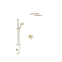 Rohl Wellsford Pressure Balanced, Thermostatic Shower System with Shower Head, Hand Shower, and Valve Trim Satin Nickel Rohl Wellsford Pressure Balanced, Thermostatic Shower System with Shower Head, Hand Shower, and Valve Trim Satin Nickel